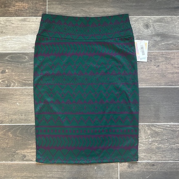 LuLaRoe Dresses & Skirts - Green and Purple Pencil Skirt